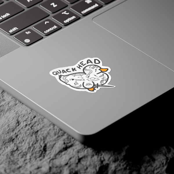 Quack head sticker – Image 2